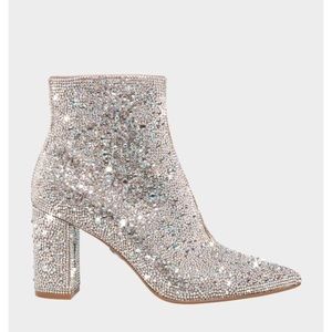 Betsey Johnson Rhinestone Boot 7.5